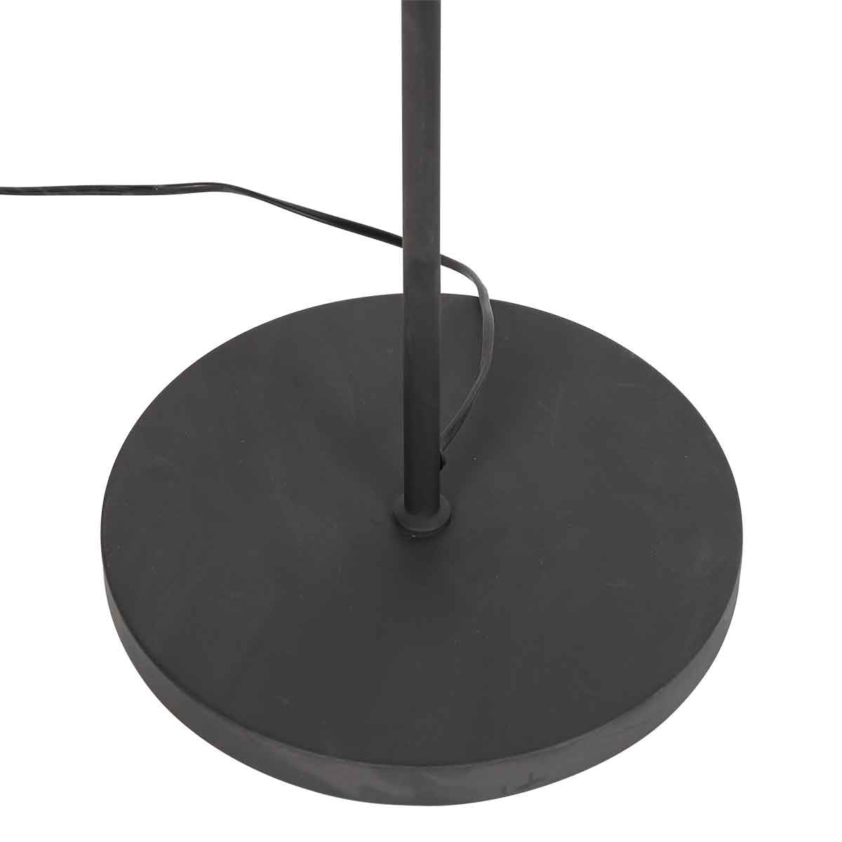 Prato 4121ZW 2-light black floor lamp with E14 sockets