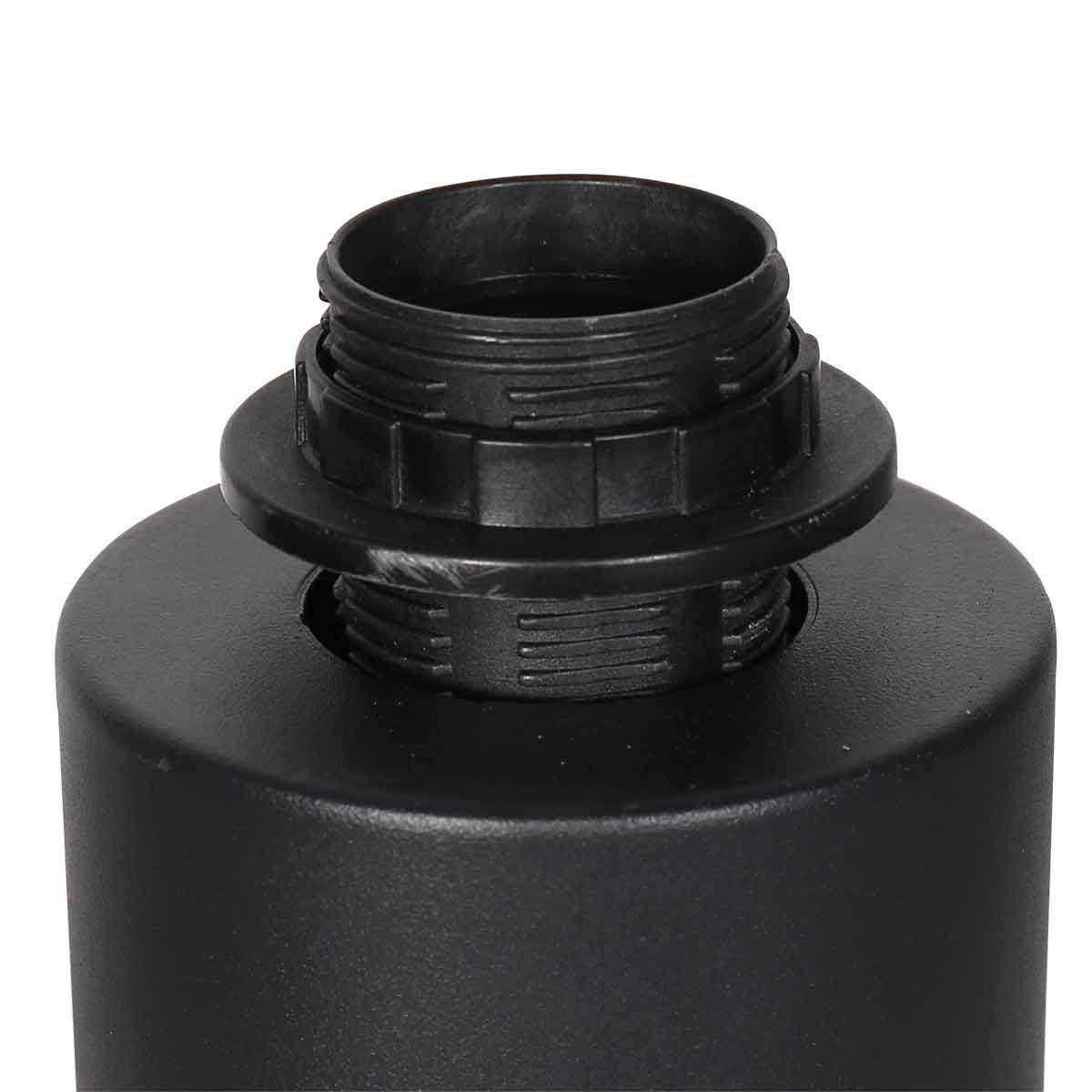 Black table lamp / Bloeba 4128ZW base with E27 socket