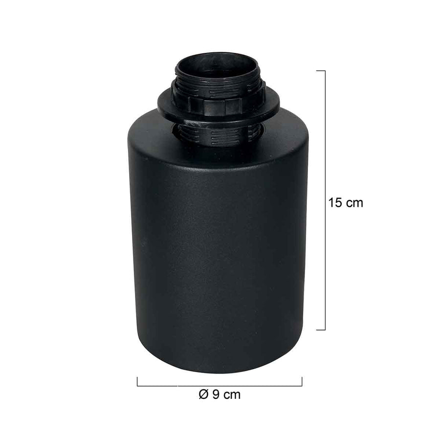 Black table lamp / Bloeba 4128ZW base with E27 socket