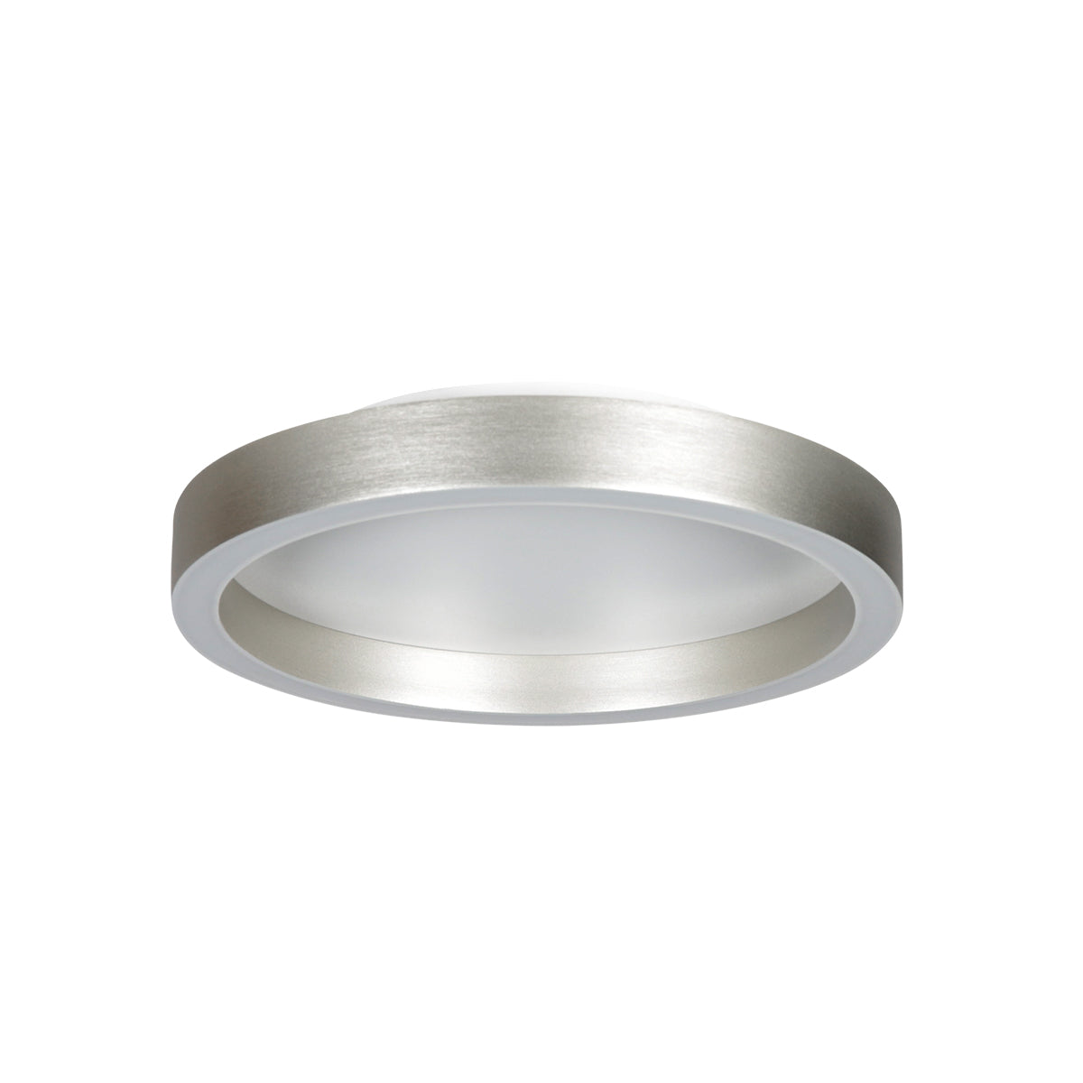 Steel-colored ceiling light Ringlux 4134ST Ø30 cm 2500 lumens
