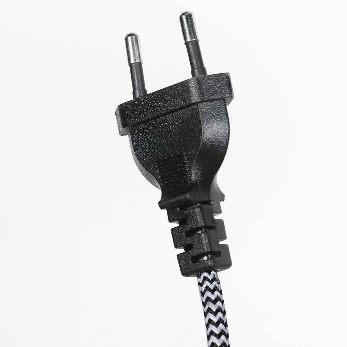 Bloeba 4142ZW black wall lamp with articulated arm, without lampshade