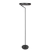 Mykty 4201ZW black round floor lamp – Ø40 cm, height 170 cm, 5200 lumens, with floor dimmer