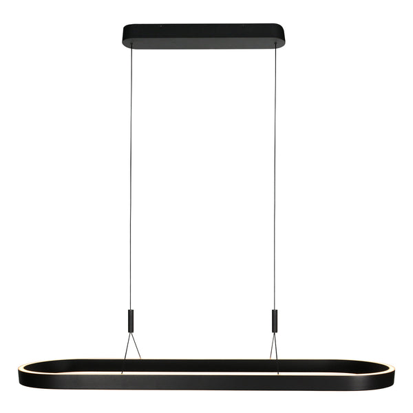 Mykty black oval pendant light 4205ZW – 120 cm wide, height-adjustable with Cable Lift