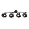 Tenebris 4211ZW 4-light black ceiling spotlight – elegant lighting with smoked glass