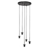 HaloSwap 4220ZW – black pendant light with infinite creative possibilities