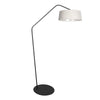 Zig-Zag 4253ZW black floor lamp with white linen lampshade – a unique design and functional use