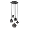 HaloSwap 4281ZW – Black pendant light with smoked glass and a playful design