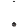 HaloSwap 4291ZW – black pendant light with elegant smoked glass
