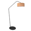 Anne-ZigZag 4339ZW floor lamp – with a black, playful design and cork lampshade