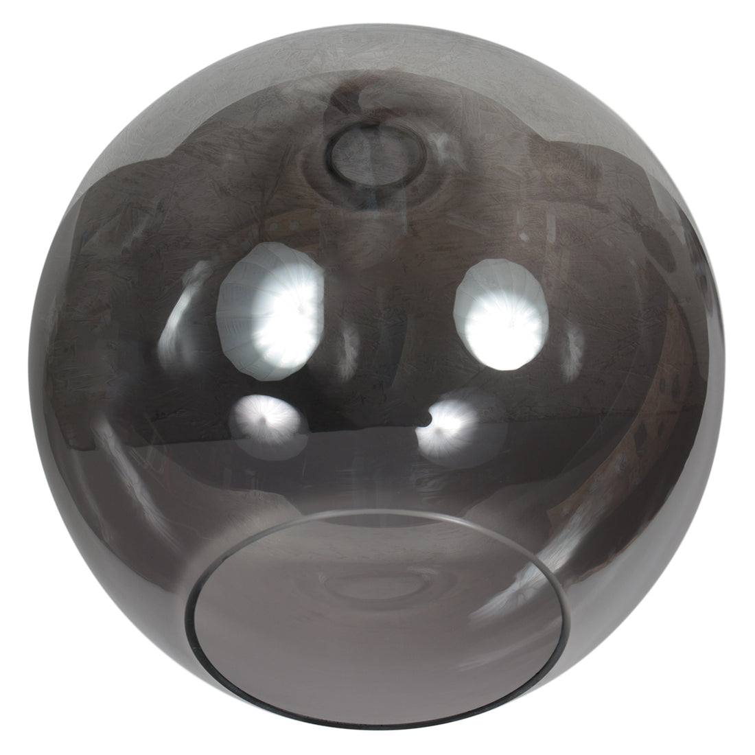 Bloeba 4376ZW ceiling light with smoked glass shade Ø30 cm