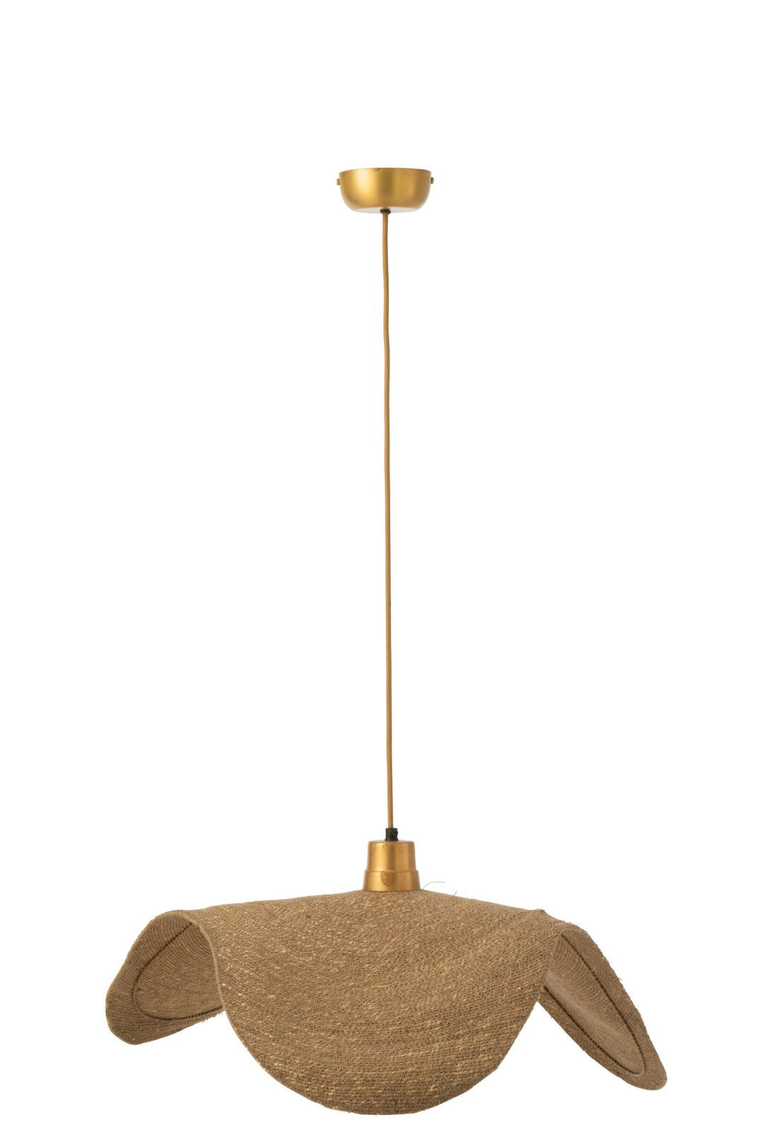 Suspension Moonj en jonc naturel, modèle moyen