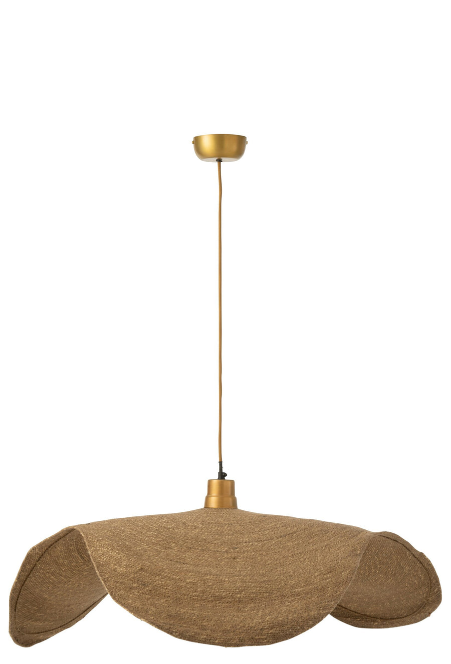 Suspension Moonj en jonc naturel, grand modèle