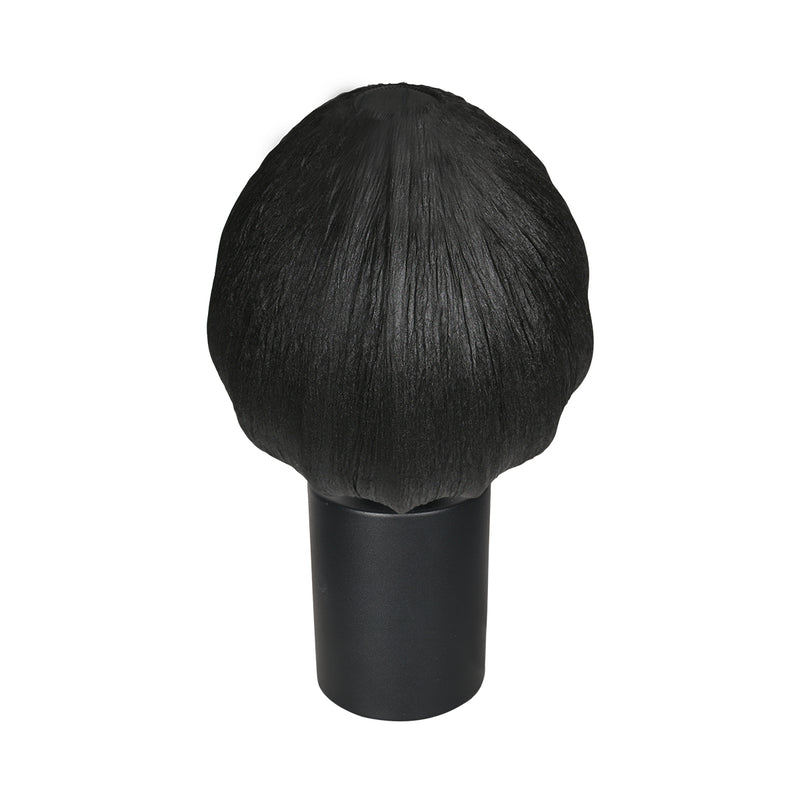 Bloeba 4384ZW table lamp with black linen teardrop shade Ø25 cm