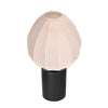 Bloeba 4385ZW table lamp with a beige linen teardrop-shaped lampshade Ø25 cm