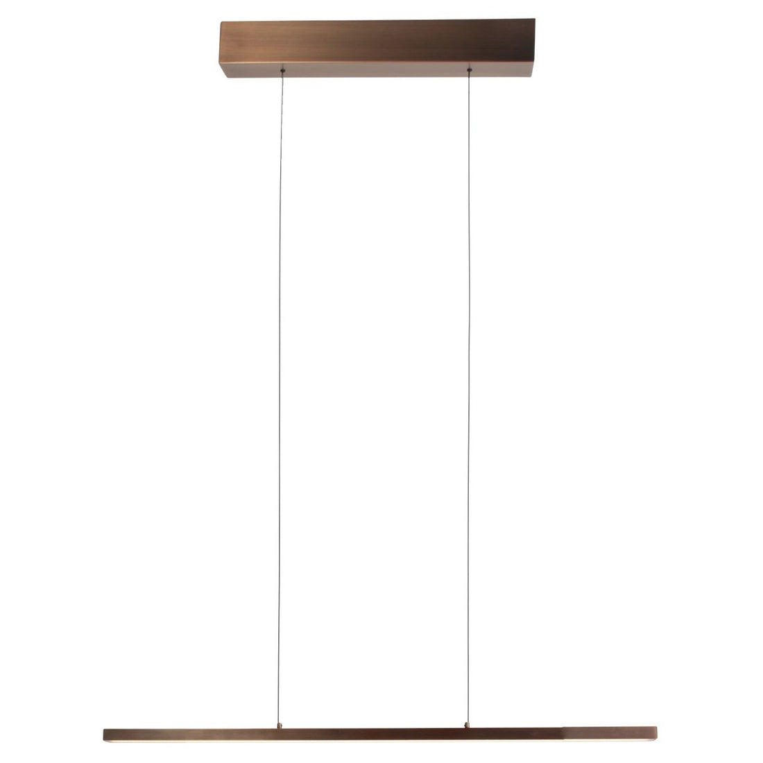 Bronze strip pendant light