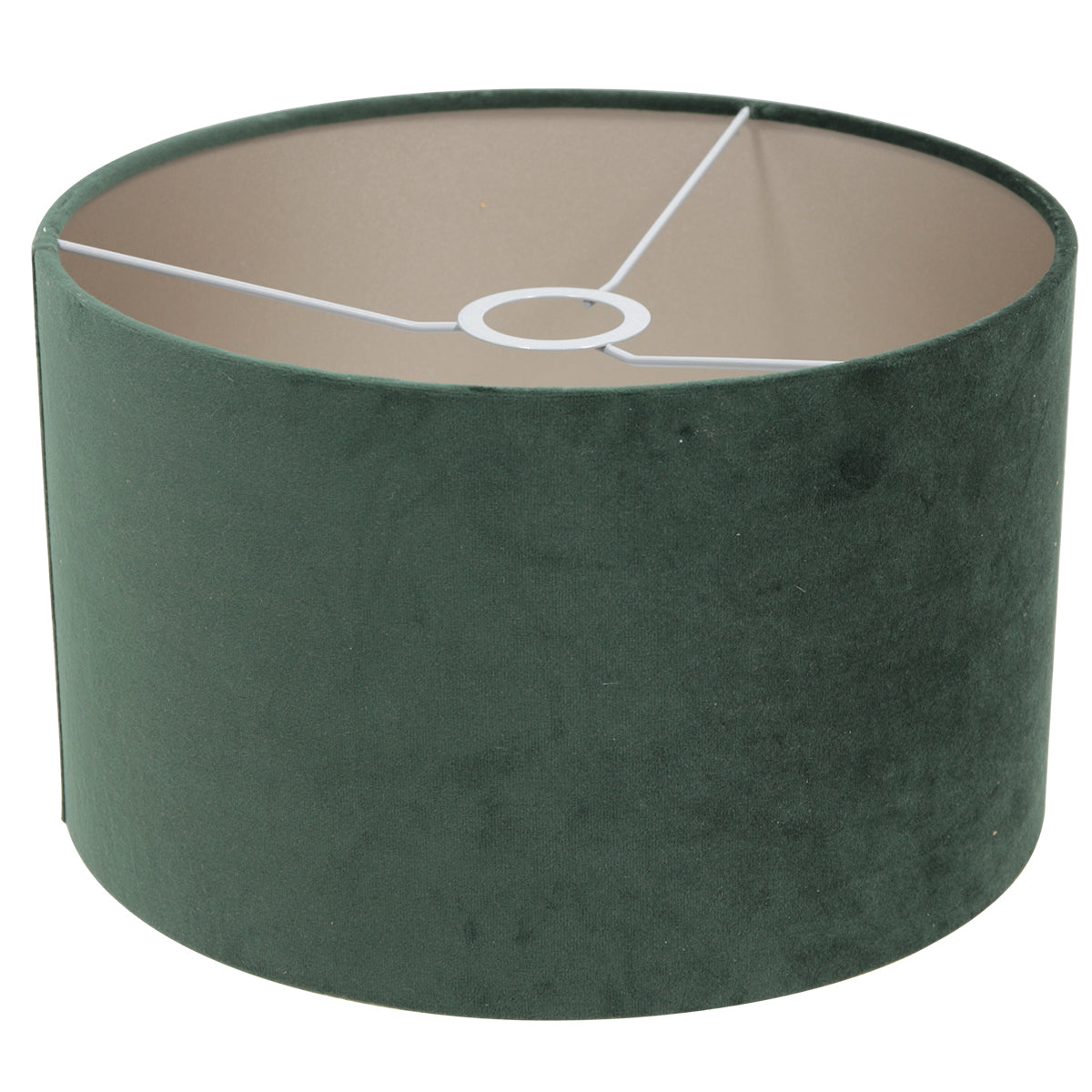 Noor 4445ZW floor lamp – Black with green velvet lampshade Ø30 cm