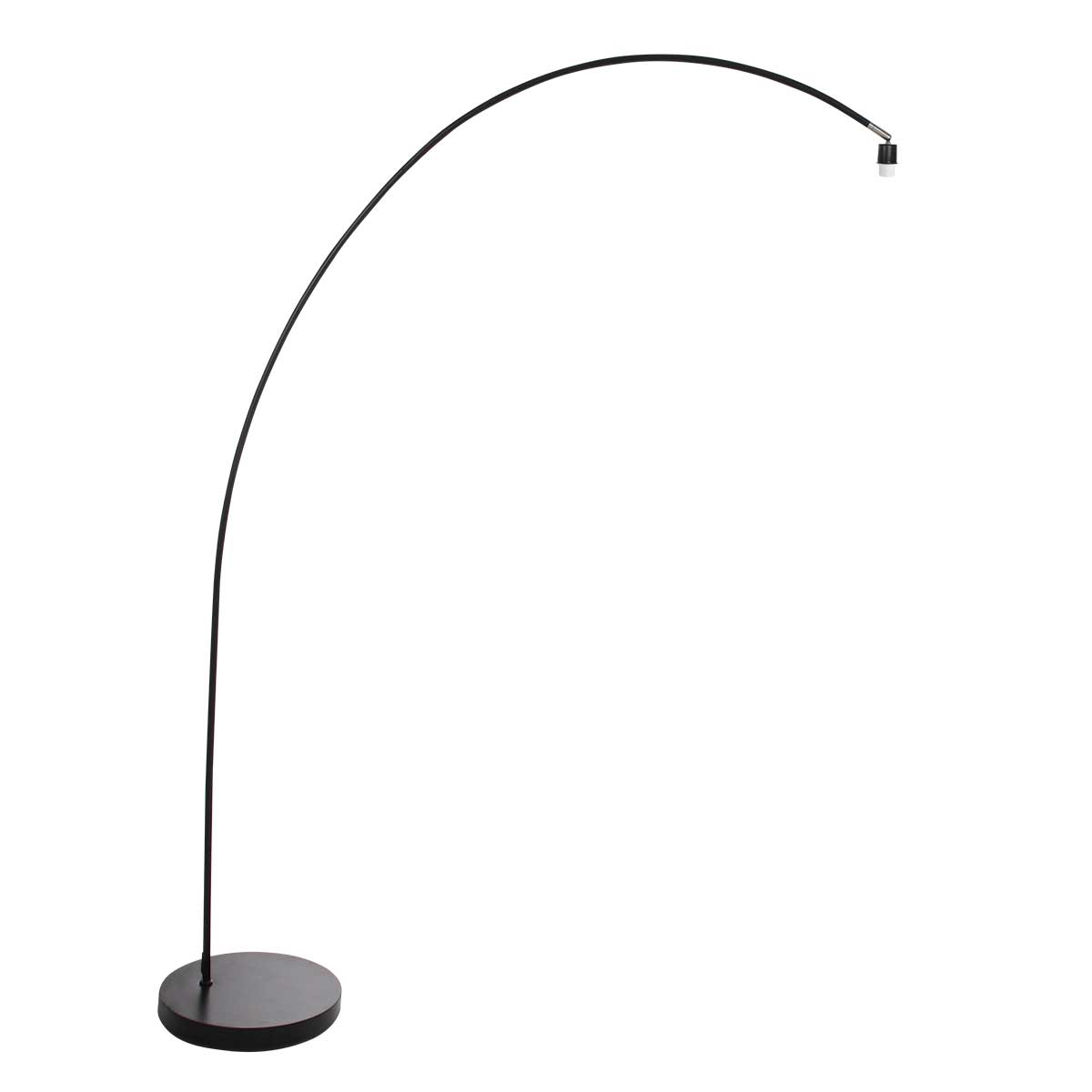 Solva 4469ZW floor lamp with black base and Twine lampshade