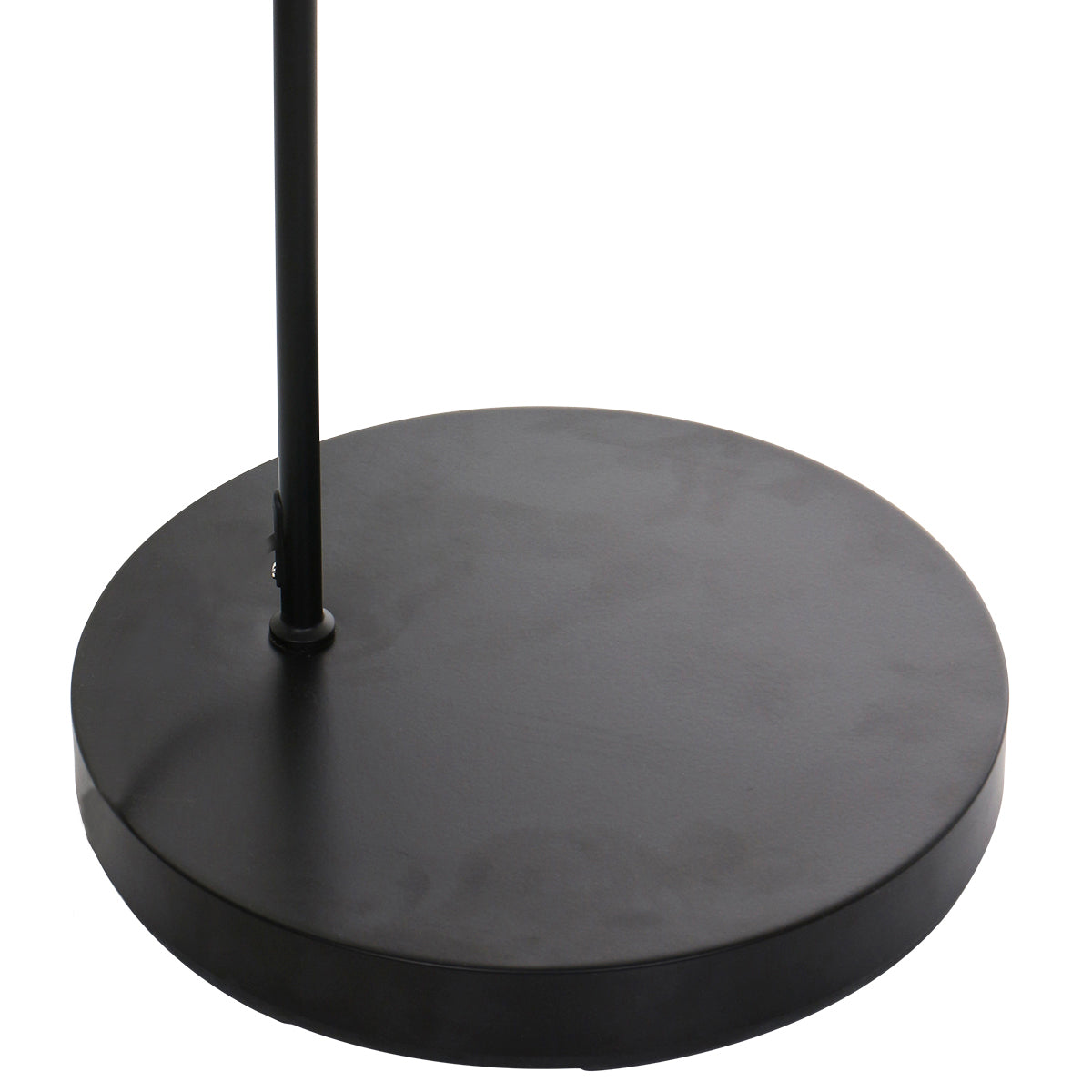 Solva 4469ZW floor lamp with black base and Twine lampshade