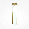 Gold cascade pendant light