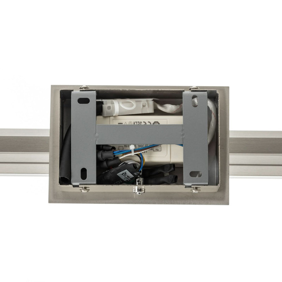 Applique murale LED Pare TW en métal, nickel mat, hauteur 10 cm, 14 W
