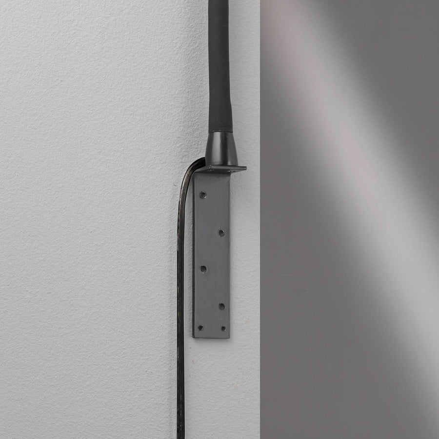 Applique murale LED Sten en métal, noir mat