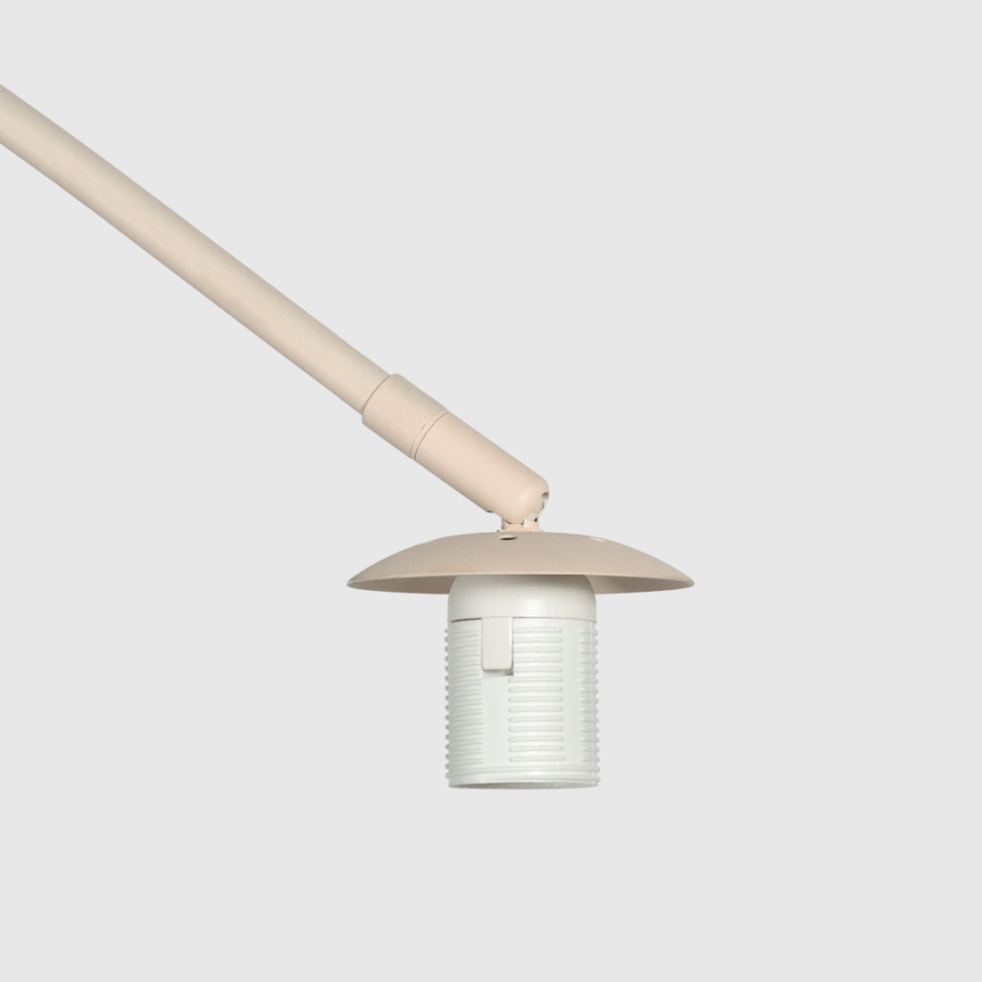 Cream arched floor lamp, pleated lampshade Ø 60 cm with dimmer | Cézan
