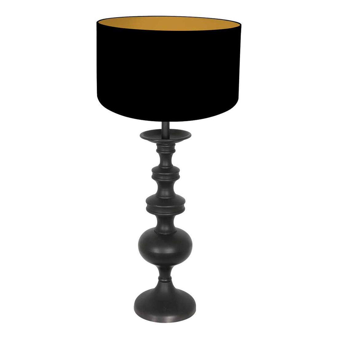 Lyons black table lamp