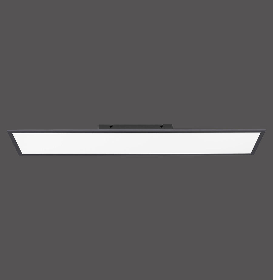 Plafonnier Flat noir, L 25 cm