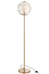 Cognac Glass Floor Lamp