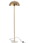 Gold Metal and Marble Floor Lamp