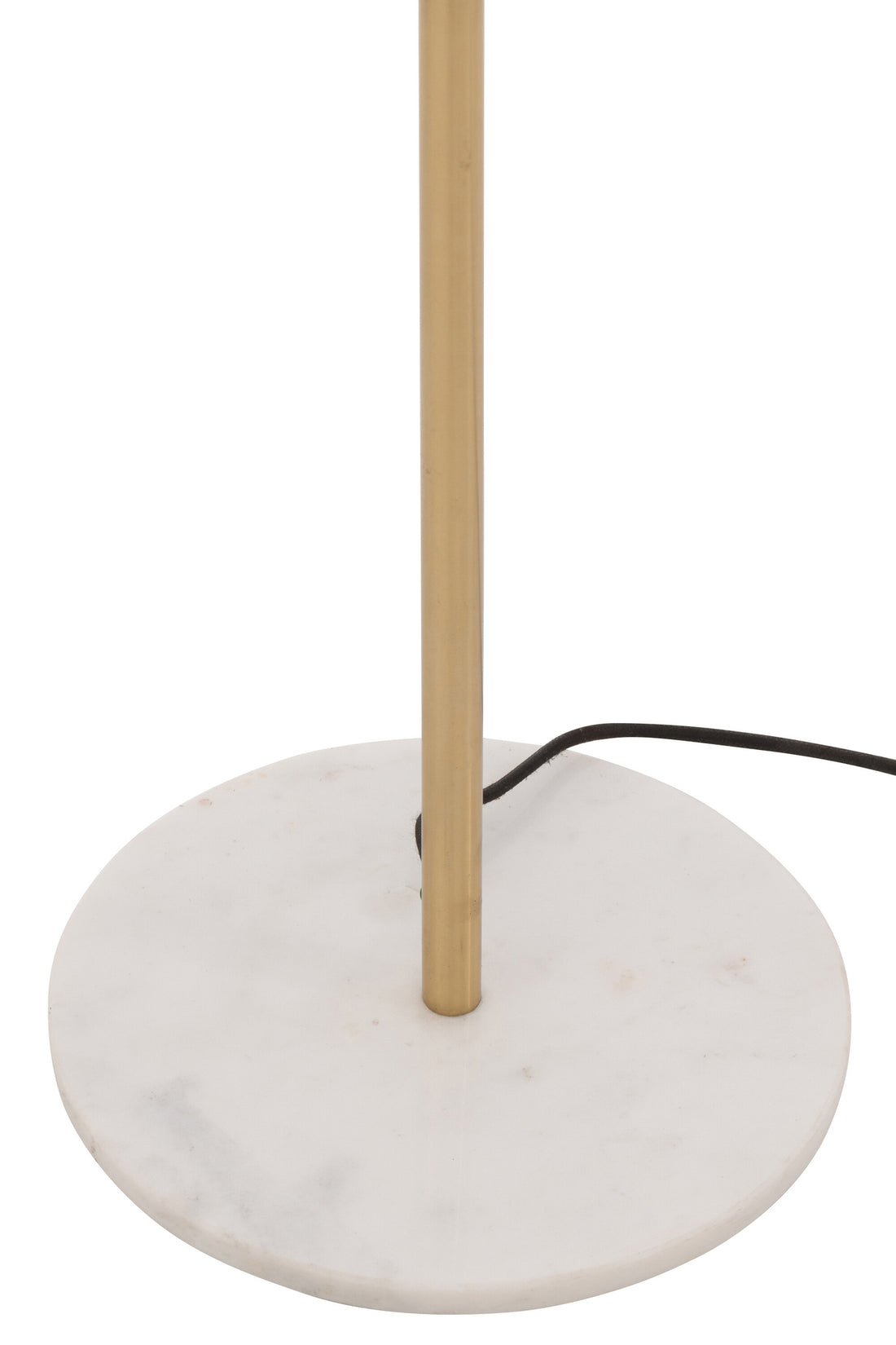 Gold Metal and Marble Floor Lamp