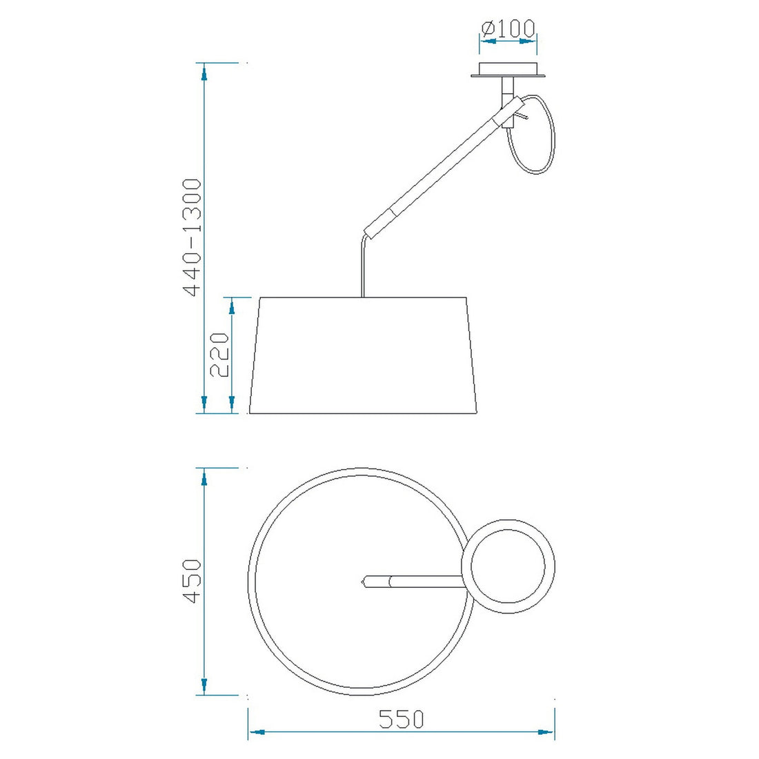 Suspension luminaire | Nordica Blanche