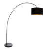 Solva black floor lamp