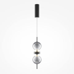 Double Moon Black Pendant Light