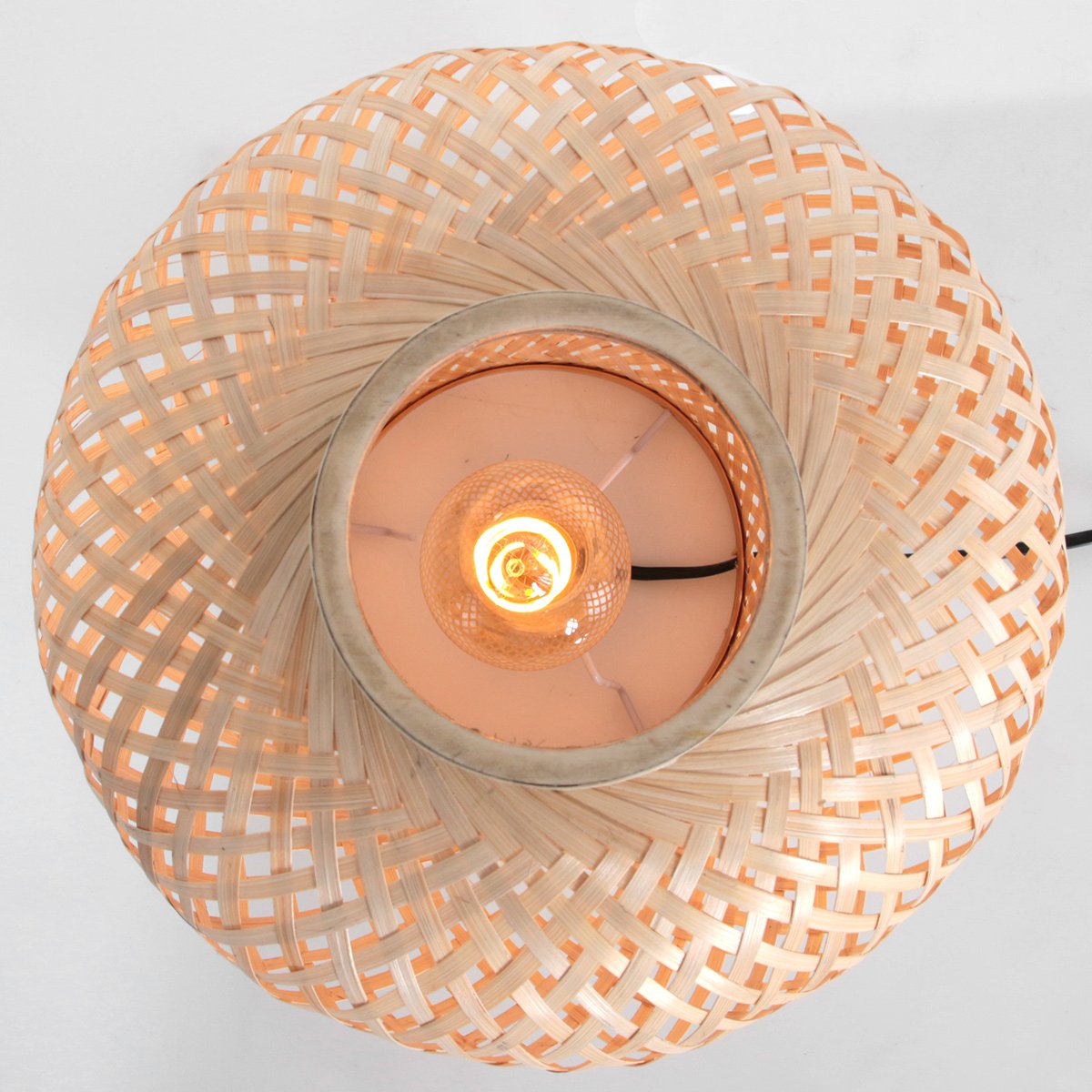 Lampe de chevet bambou tressé, lumière tamisée pour chambre cosy | Maze