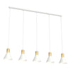 Rosa 1-light white pendant lamp