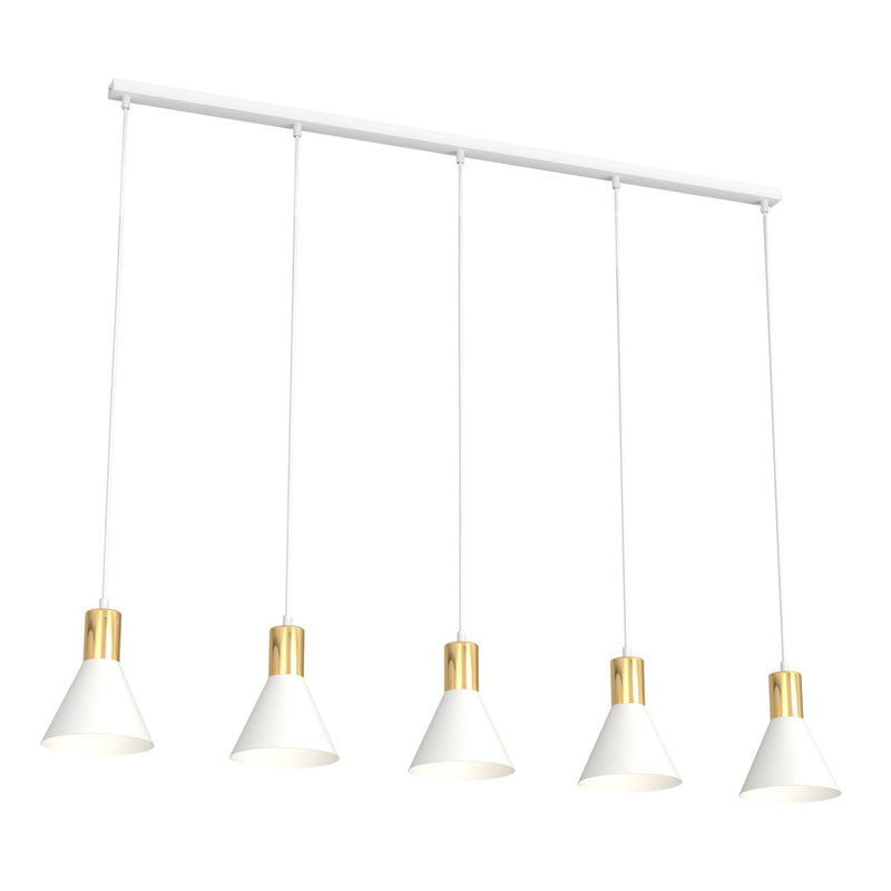 Rosa 1-light white pendant lamp