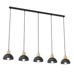 Seco 5-light ceiling light black