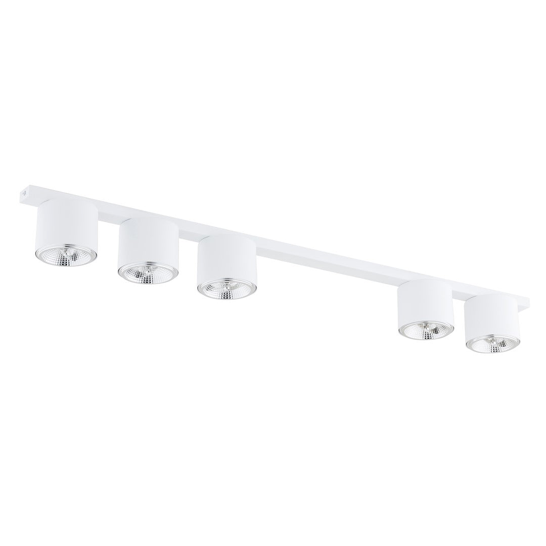 Nano 5-light ceiling lamp white