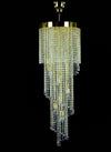 L453CLN crystal spiral pendant light