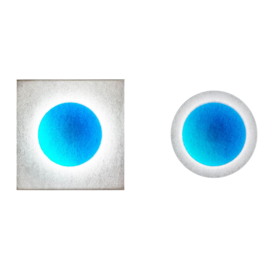 Applique murale LED Moodmoon Rgbw en papier, blanc, hauteur 75 cm