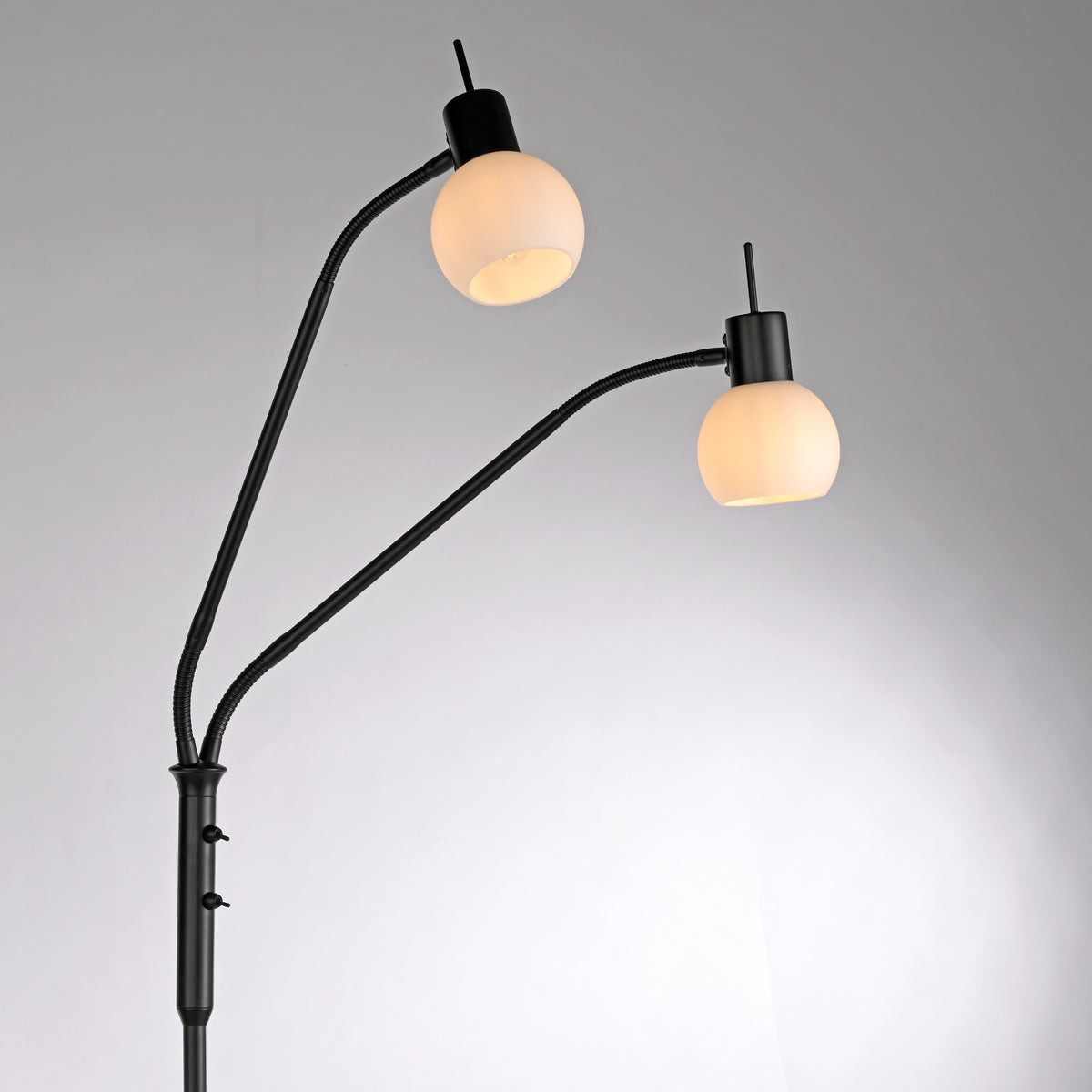 Lampadaire Loki 2 lumières noir