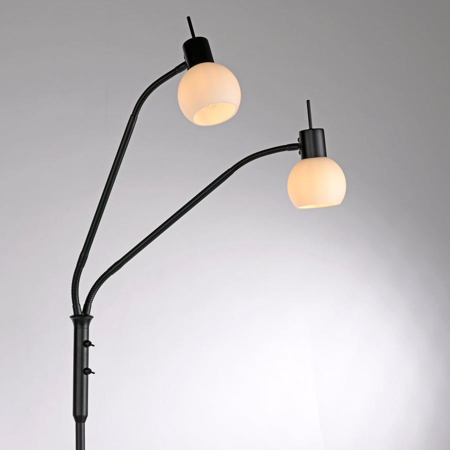 Lampadaire Loki 2 lumières noir