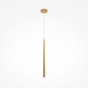 Gold pendant light cascade