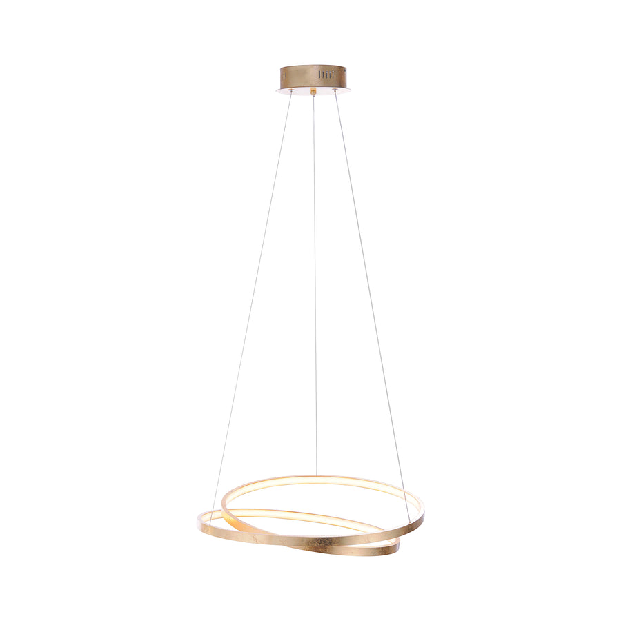 Suspension Roman dorée, L 55 cm