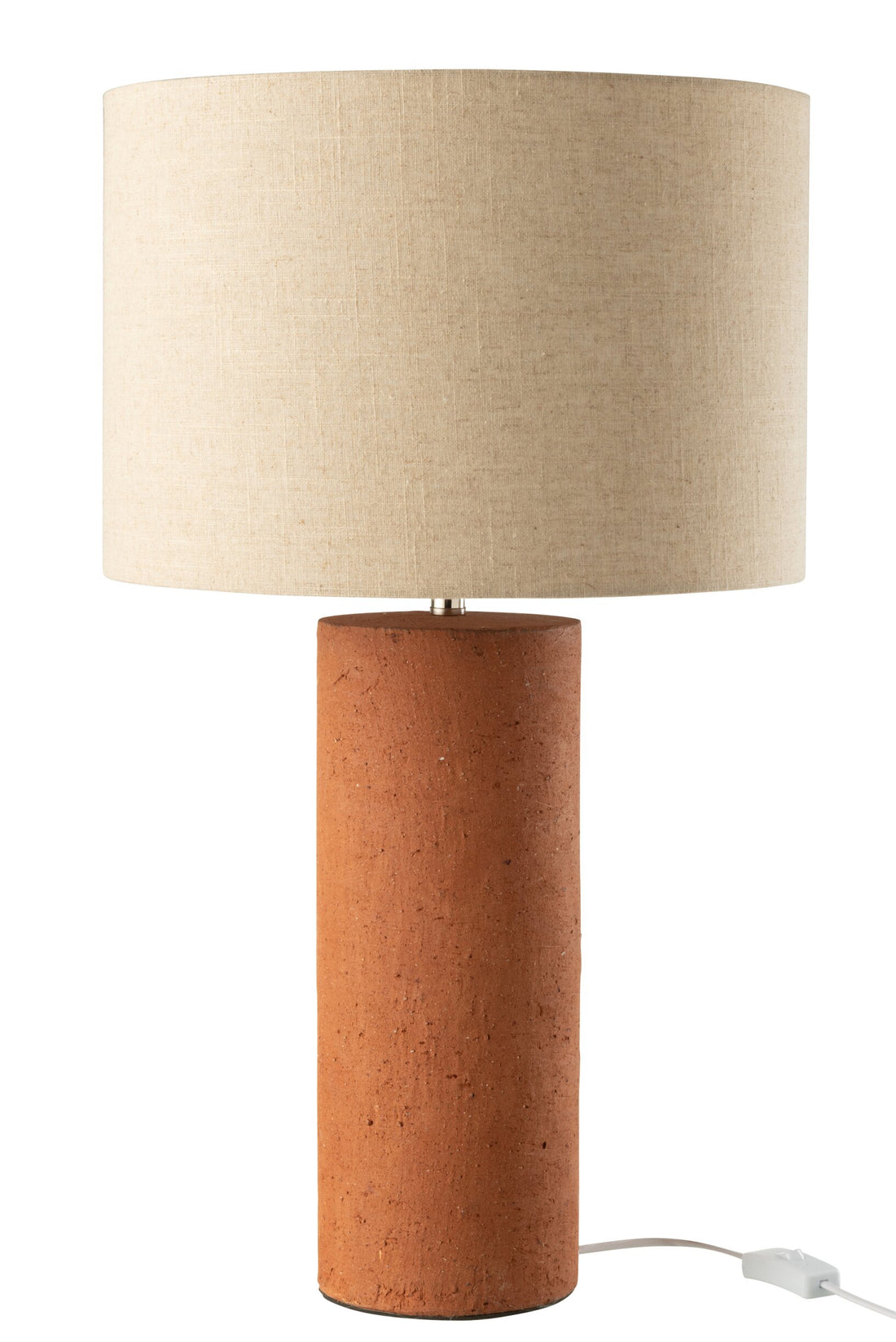 Lampe à poser Isla en terre cuite rouille