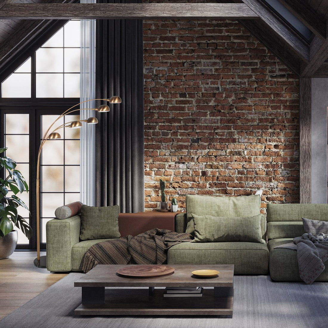 Pentra bronze floor lamp