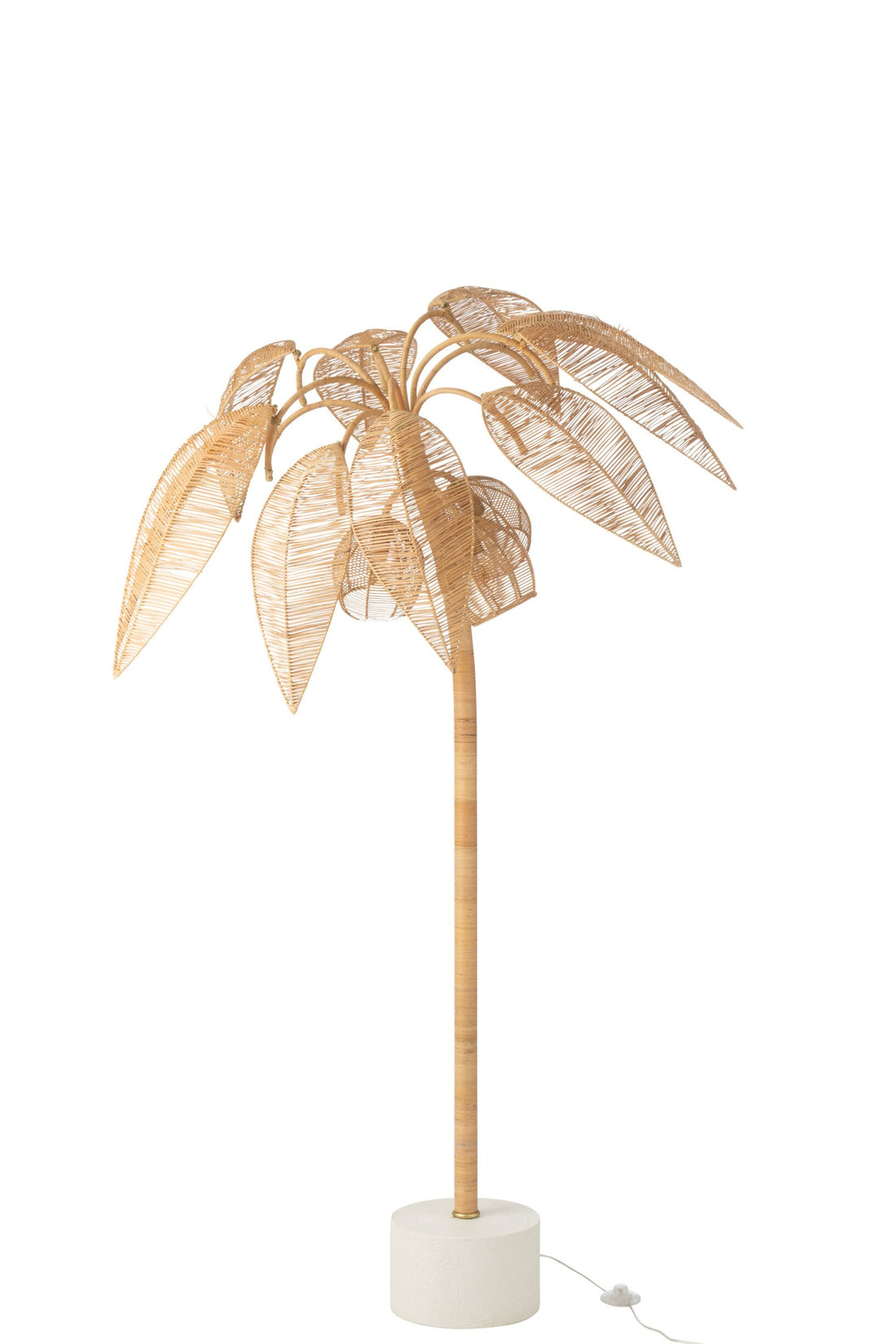 Lampadaire cocotier en canne à sucre naturelle