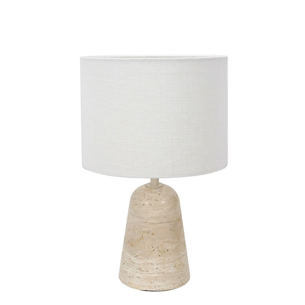 Travino cream table lamp