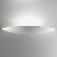 Applique murale Elegance 60 en céramique, blanc, hauteur 6 cm